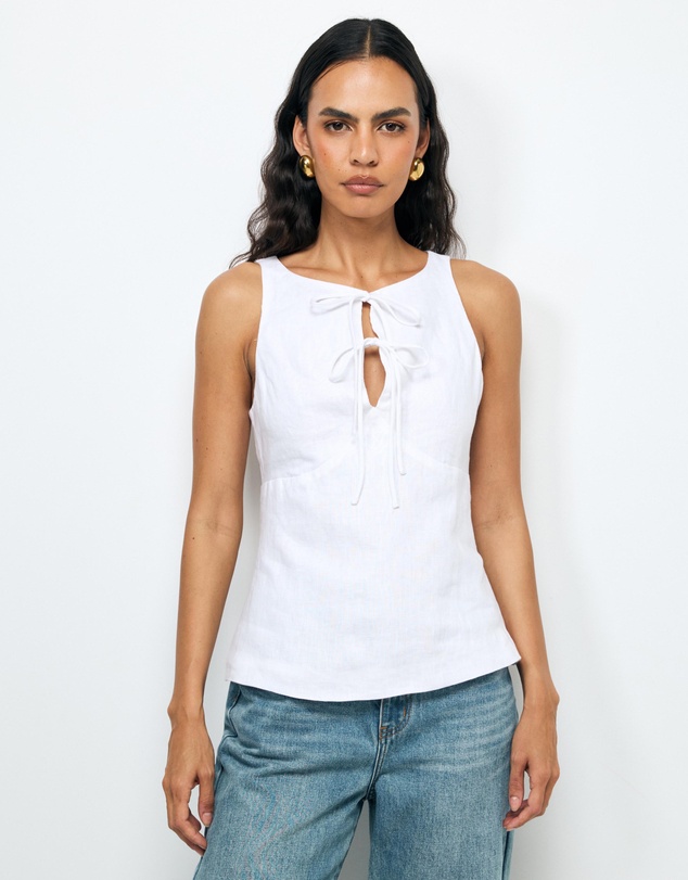 AERE - Arden Tie Front Top
