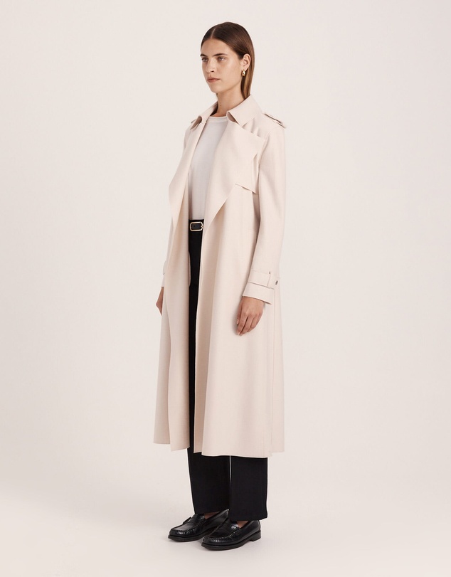 SABA - Karla Wool Longline Trench Coat