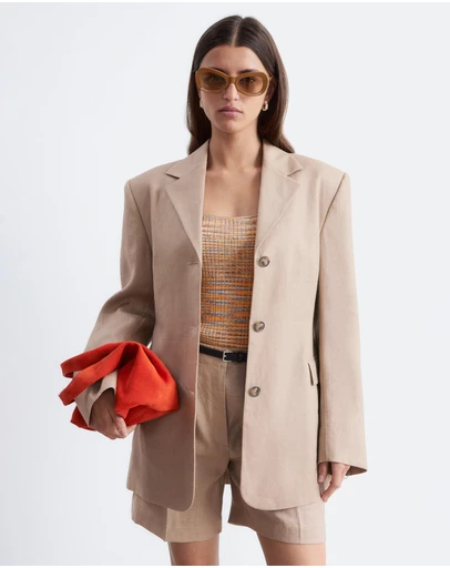 & Other Stories - Tapered Linen Blazer