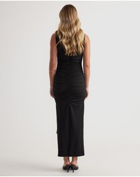 Decjuba - Robin Ruched Tie Maxi Dress