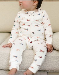 Kynd Baby - Day Or Night Onesie in Dachshund