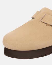 EVERAU - Australian Shepherd Ugg Berrin Platform Cow Suede Upper Loafer Oxfords Flats
