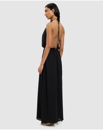With Harper Lu - Draped Backless Gown