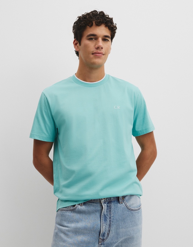 Country Road - Australian Cotton Cr Logo Tipped T-shirt