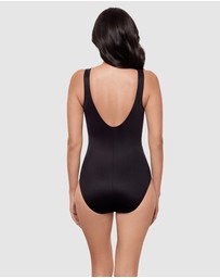 Miraclesuit Swimwear  - Razzle Dazzle Swizzle Underwire High Neck Swimsuit with Beads