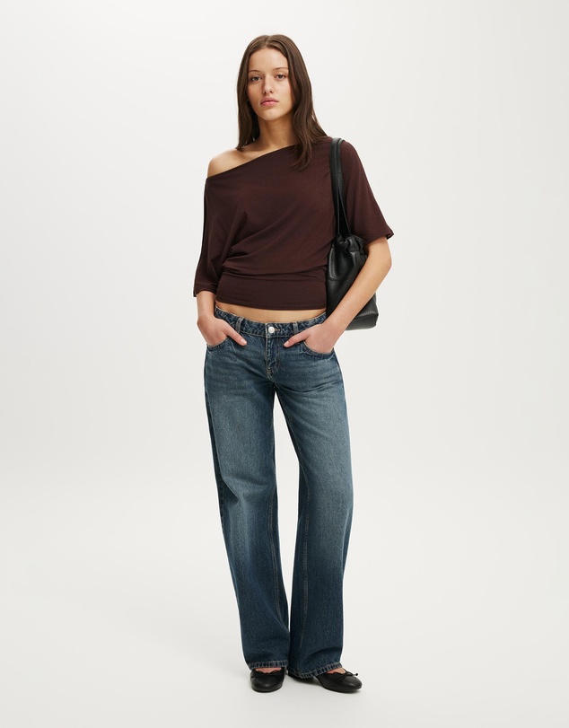 Cotton On - Sonny Cold Shoulder Short Sleeve