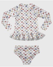 Aqua Blu Kids - Petit Four Long Sleeve Rash Vest Set - Kids