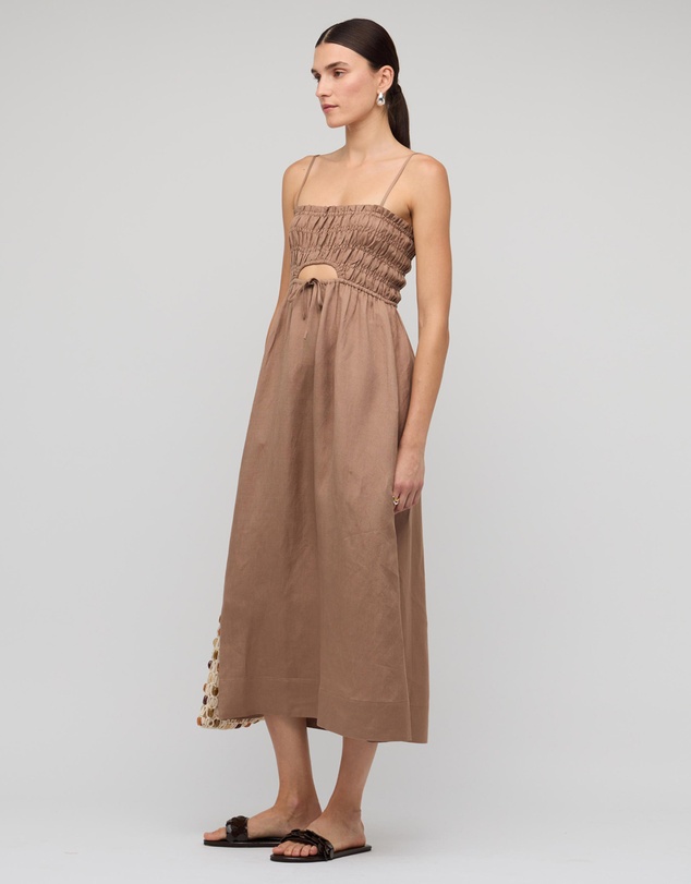 Staple the Label - Alchemy Shirred Midi Dress