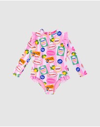 Rock Your Kid - Pretty Long Sleeve Swimsuit - Kids-Teens