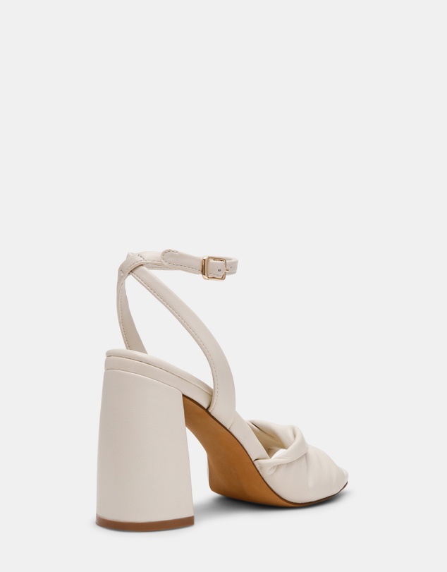 Steve Madden - Mandy White Leather Heels