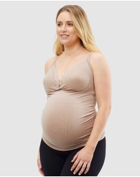 Cake Maternity - Marshmallow Maternity and Nursing Tank Top
