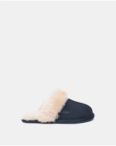 EVERAU - EverAU Ugg Rosa Slipper Suede Cow Suede Upper House Shoes