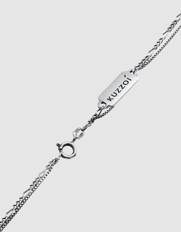 Kuzzoi - ICONIC EXCLUSIVE - Circle Pendant Necklace in Oxidised 925 Sterling Silver