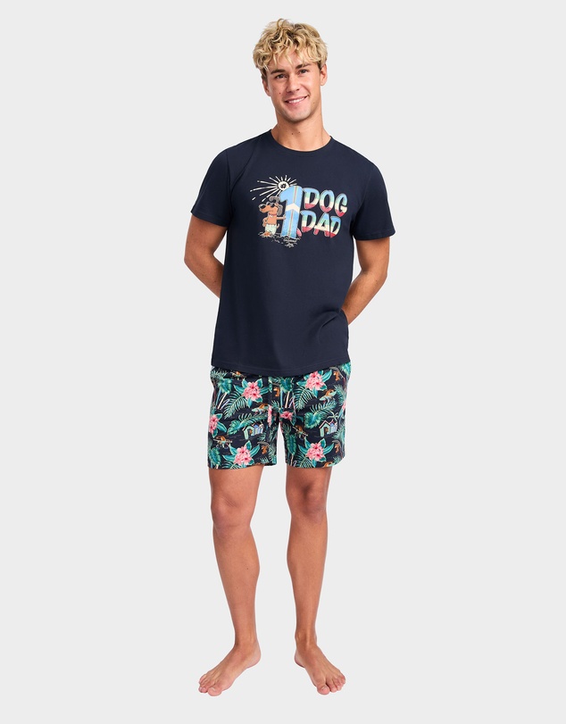 Mitch Dowd - Mitchdowd Palm Pups Short Sleeve Pyjama Set