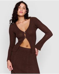 MINKPINK - Blanca Button Front Knit Top
