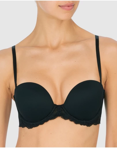 Natori - Feathers Convertible-to-Strapless Plunge Bra with Lace