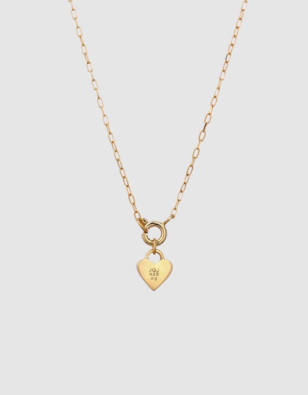 Elli Jewelry - Necklace Heart Pendant Dainty 925 Sterling Silver Gold-Plated