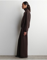 COS - Boiled Merino Wool Wide-Leg Trousers