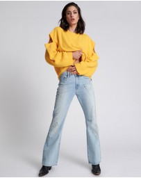 ONE TEASPOON - Fleetwood Artiste Charlie Slim High Waist Flared Jeans