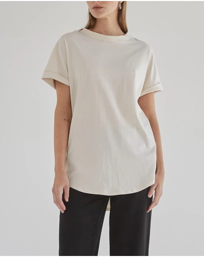 DRICOPER DENIM - Slouchy Cream Tee
