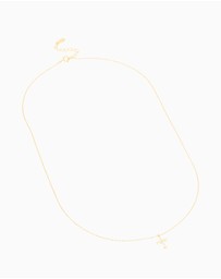 Lovisa - Gold Plated Sterling Silver Cubic Zirconia Cross Necklace
