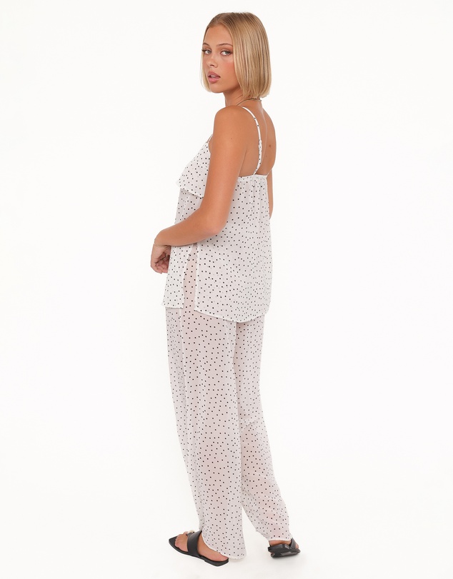 Petal & Pup - Hazel Pant Set - Cream Polka Dot