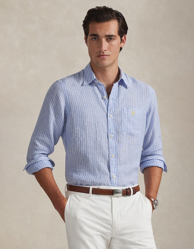 Polo Ralph Lauren - Custom Fit Striped Linen Shirt