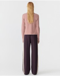 Bassike - Wide Leg Athletic Tape Pants