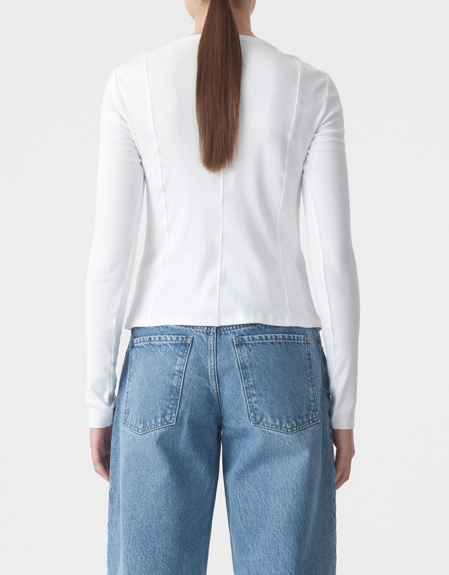 Nobody Denim - Panelled LS Rib Top