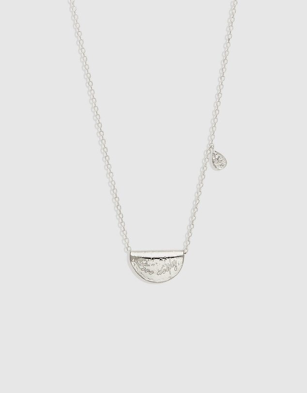 By Charlotte - Lotus Birthstone Necklace - June