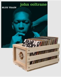 Universal Music - Crosley Record Storage Crate & John Coltrane Blue Train - Vinyl Album Bundle