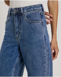 Atmos&Here - Mabel High Rise Wide Leg Jeans