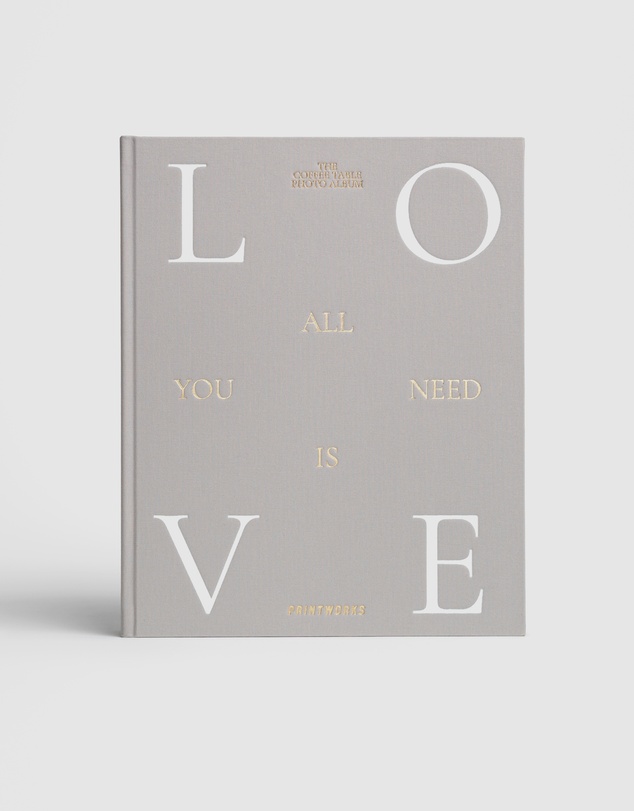 Printworks - Printworks Photo Album-All You Need Is Love-Grey