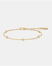 Ania Haie - Ania Haie Gold Classic Bezel-Set Station Bracelet