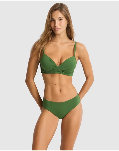 Sea Level Australia - Essentials Edit Cross Front Moulded Underwire Bra