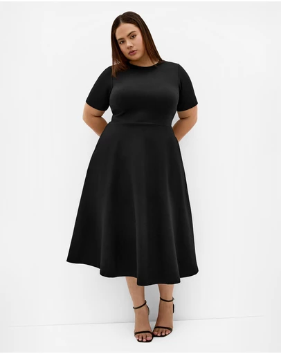 City Chic - Cariline Midi Skater Dress
