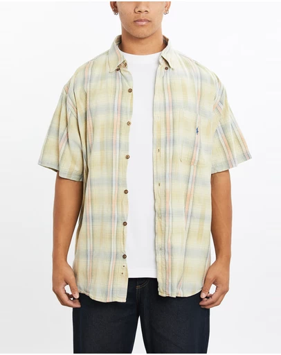 Vintage by The Real Deal - Pre Loved - Vintage 90s Polo Ralph Lauren Short Sleeve Button Up Shirt
