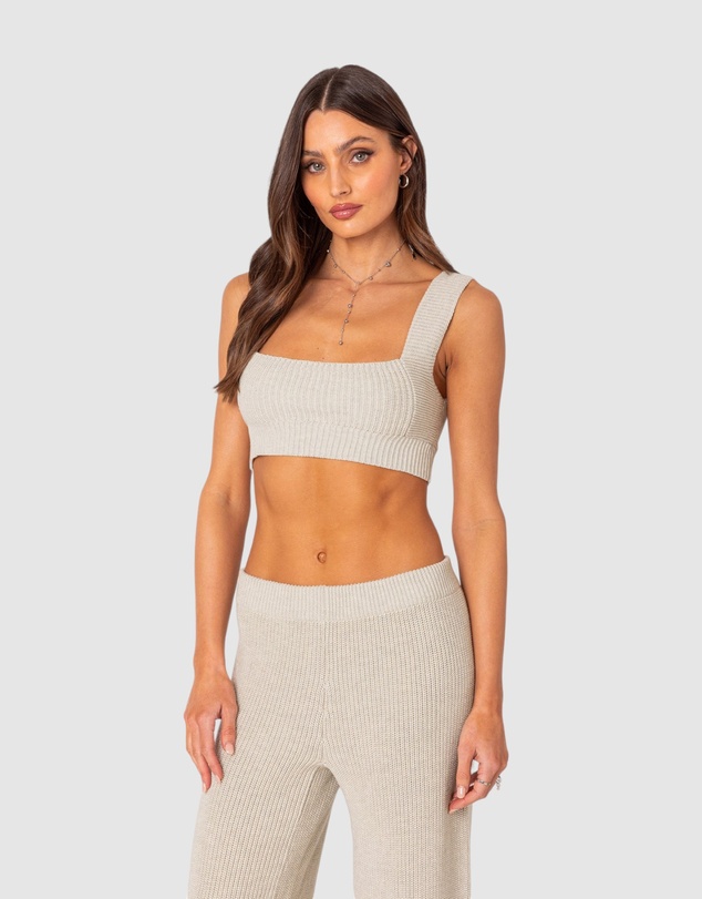 EDIKTED - Sunday Knit Bra Top