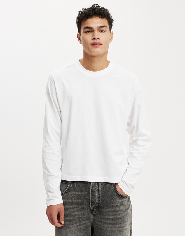 Cotton On - Organic Cropped Fit Long Sleeve