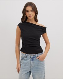 Dazie - Darling Delight Off Shoulder Top