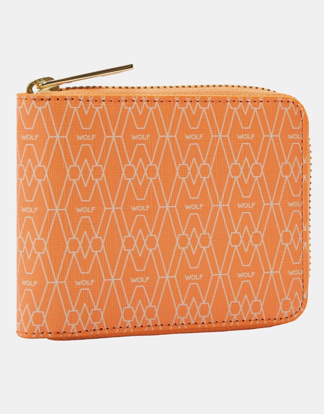 Wolf - Wolf Signature Range Zip Around Wallet Orange