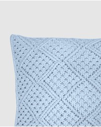 Bambury - Anka Square Cushion Blue