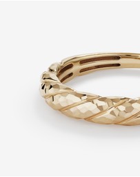 Michael Hill - Diamond-Cut Crossaint Ring in 10kt Yellow Gold