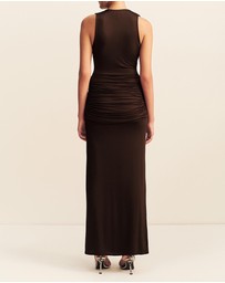 Shona Joy - Miro Sleeveless Plunged Maxi Dress