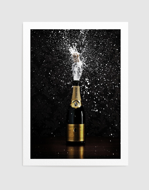 Olive et Oriel - Popping Champagne Art Print