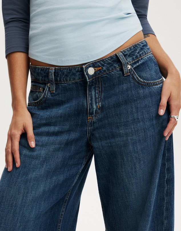 Cotton On - Petite Low Rise Wide Jean