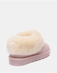 EVERAU - EverAU Ugg Homey Slipper Suede Cow Suede Upper House Shoes