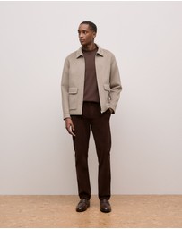 Trenery - Regular Fit Cord Classic Pant in Coffee Bean