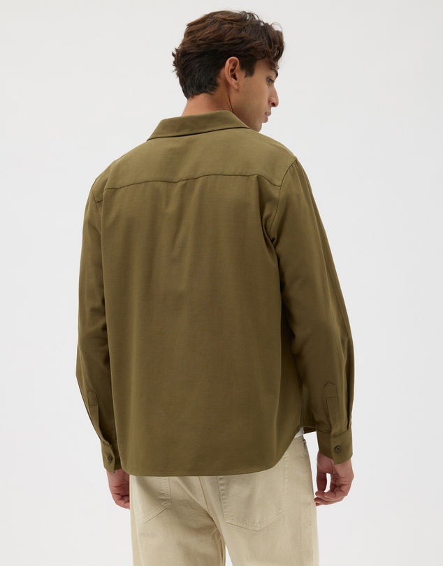AERE - Textured Long Sleeve Shirt