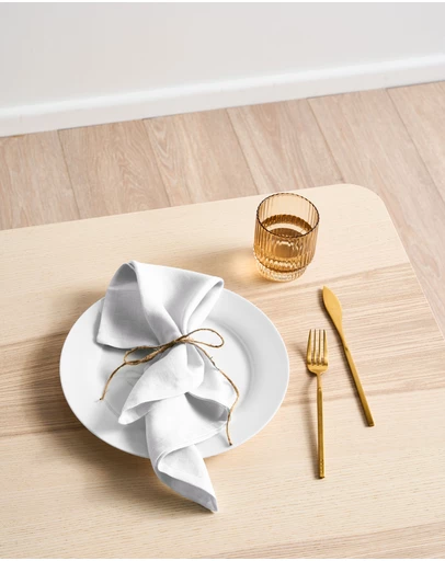 Linen House - Nimes Pure Linen 4 Piece Napkin Set